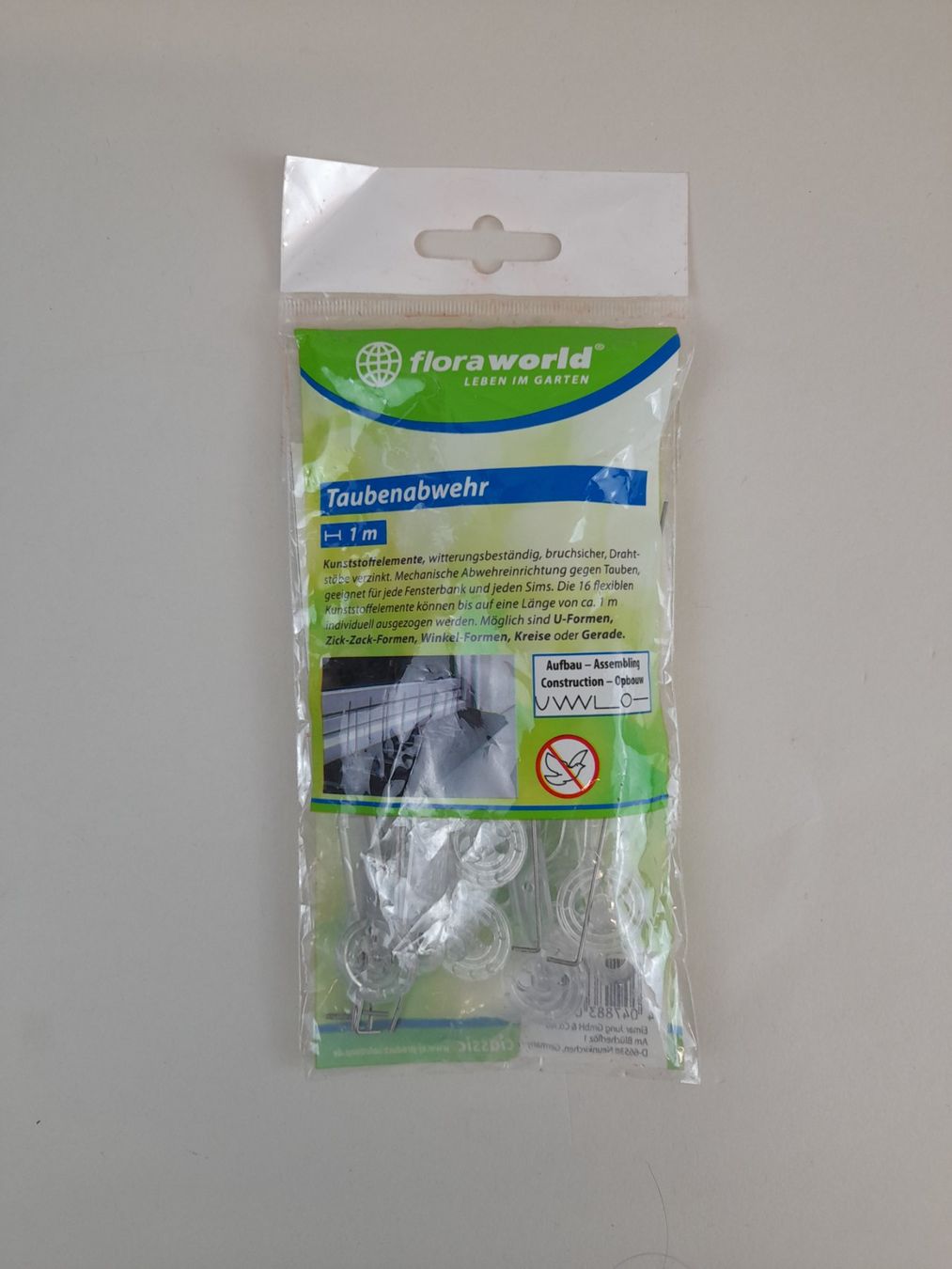 Figurines: FLORAWORLD Taubenabwehr Kunststoffelemente 1m – Neuf (Voir description) à Liebefeld par Restwert_Liebefeld