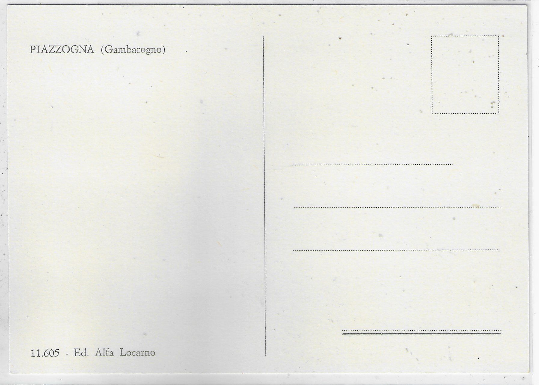 Cartoline postali: Piazzogna - Multiview – Usato da Ettingen venduto da Kartenplanet 1
