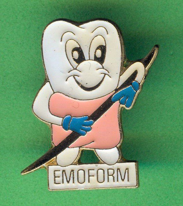 Placchette & Badge: EMOFORM  Zahnpasta – Usato da Winterthur venduto da Sammleroase