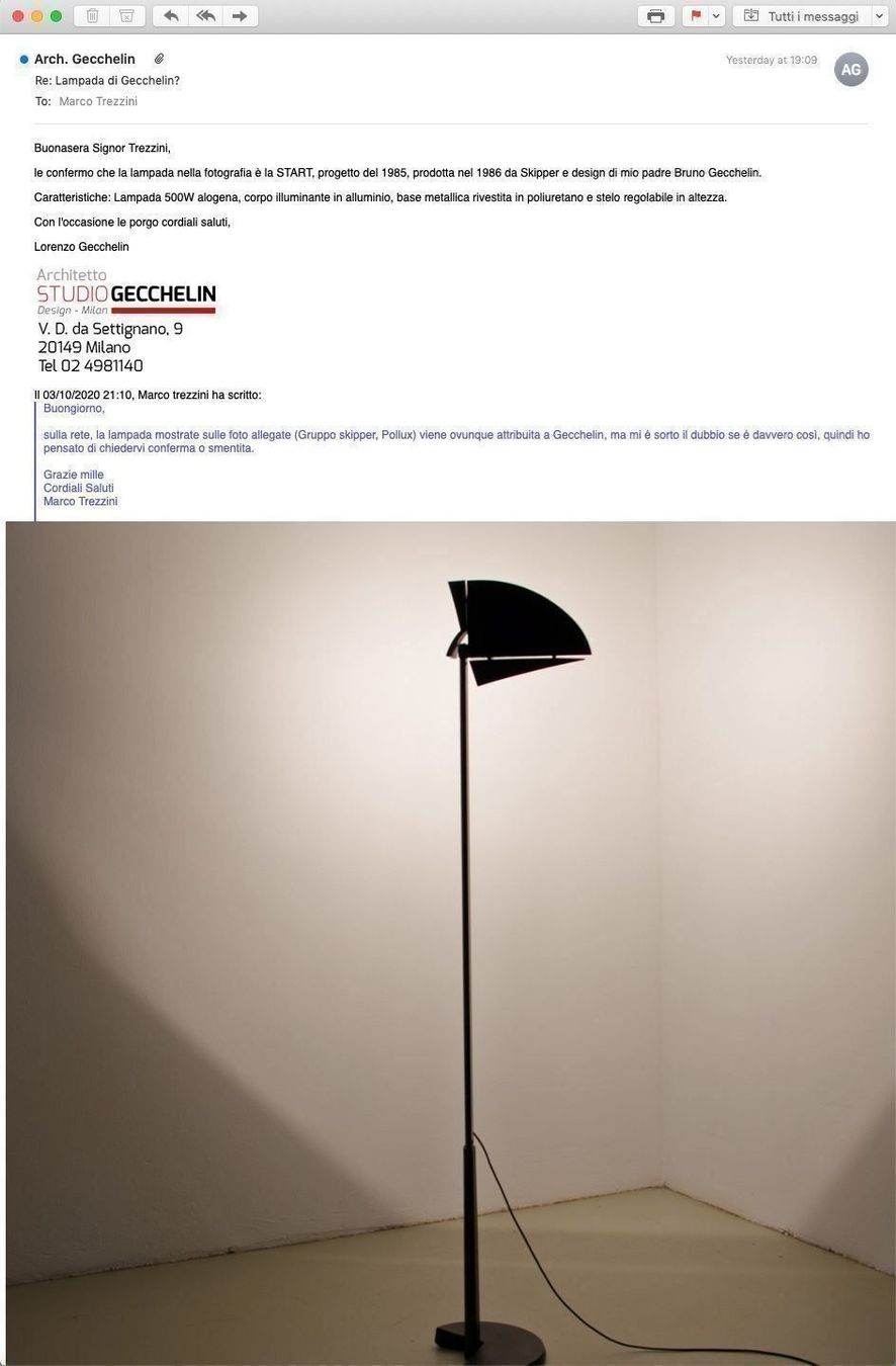 Lampade: Start -  Skipper - Bruno Gecchelin 1985 – Usato da Fescoggia venduto da AmazingDesignObjects 5