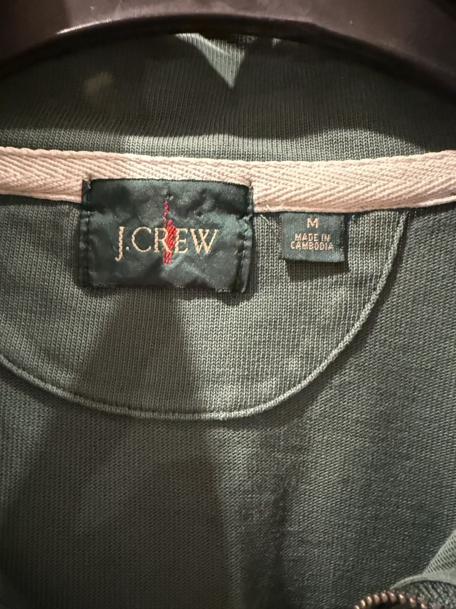 J.Crew Pullover & Sweatshirts: Pull J.Crew vert col zippé taille M 100% coton – Gebraucht aus Yverdon-les-Bains von Le_Joss 1
