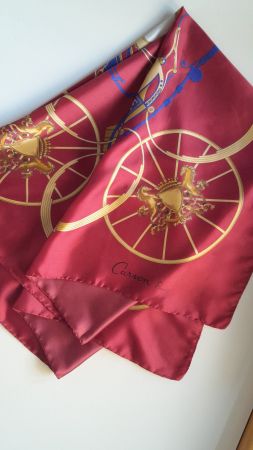 Seidenfoulard Carven Paris, Made in Italy 100%Seide