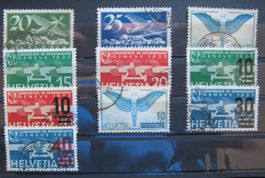 Flugpost kleines Lot gestempelt
