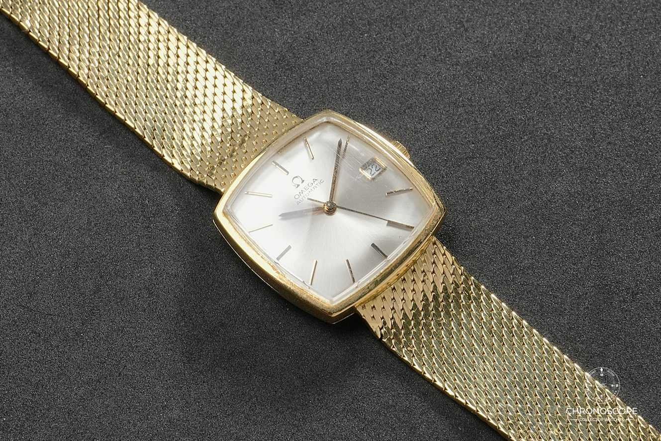 Omega Orologi: Omega DeVille 18k gold, ref. 162.025, 18k gold bracelet – Usato da Luzern venduto da ChronoScope6004 1