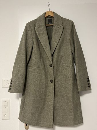 Mantel oliv-meliert 38 neu