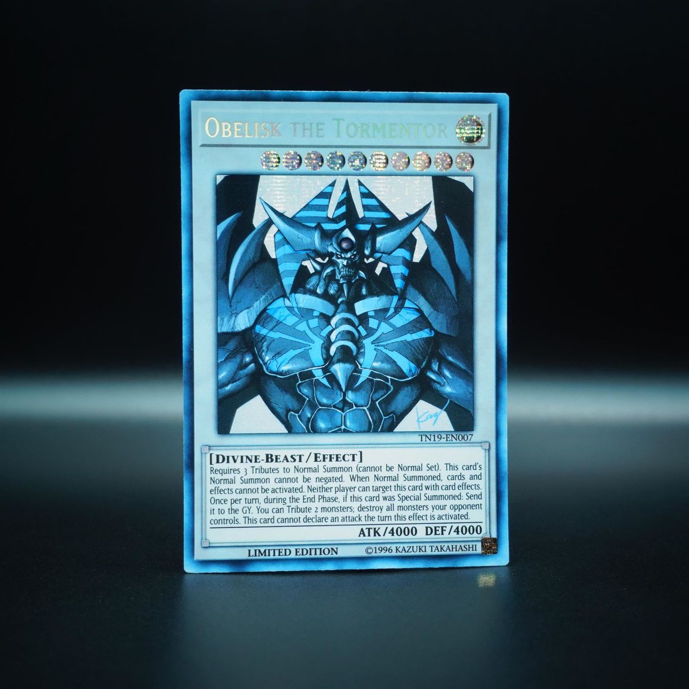 Yugioh Carte collezionabili: Obelisk the Tormentor – Usato da Erlinsbach SO venduto da Cardwerk