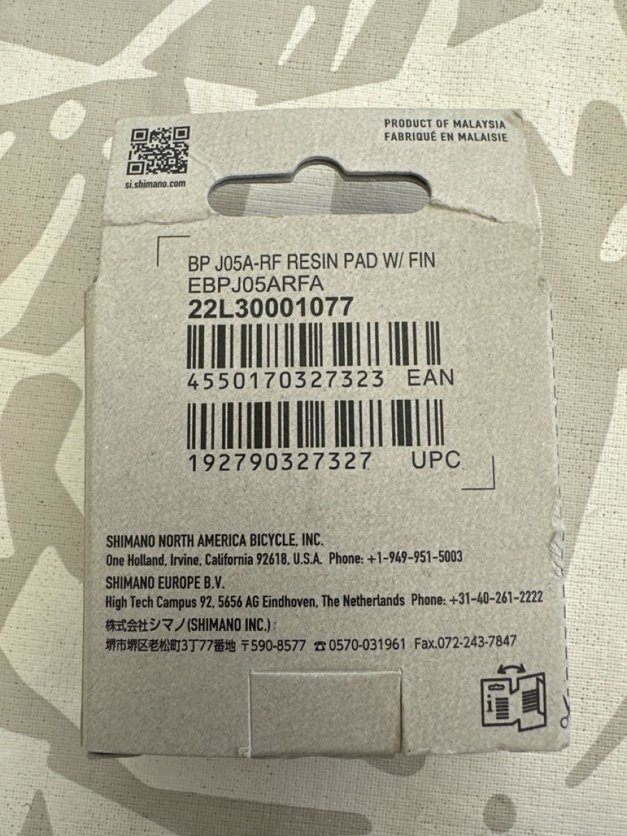 Shimano Ersatzteile: Bremsbeläge Shimano BP-J05A-RF, Ice Technologies – Neu und originalverpackt aus Thun von coolsurfings 1