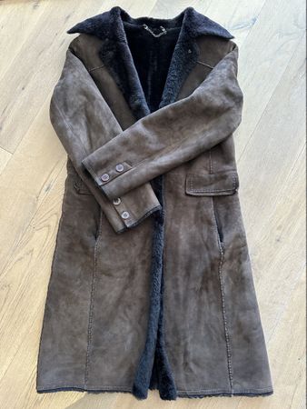 Lammfellmantel braun 