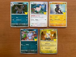 Pokemon Karten Set Holo 30 Jahre (Versand gratis)
