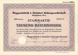 Waggonfabrik L. Steinfurt AG, Königsberg - 1942