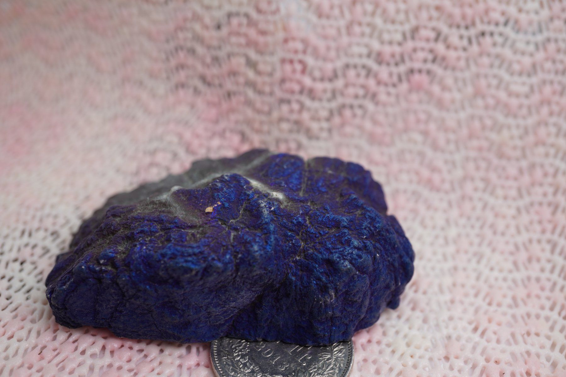 Minerali & Pietre curative: Calcit  Geode   Blau Eingefärbt  Irisierend  7cm – Nuovo e nell'imballaggio originale da Eschenbach venduto da Fengg 6