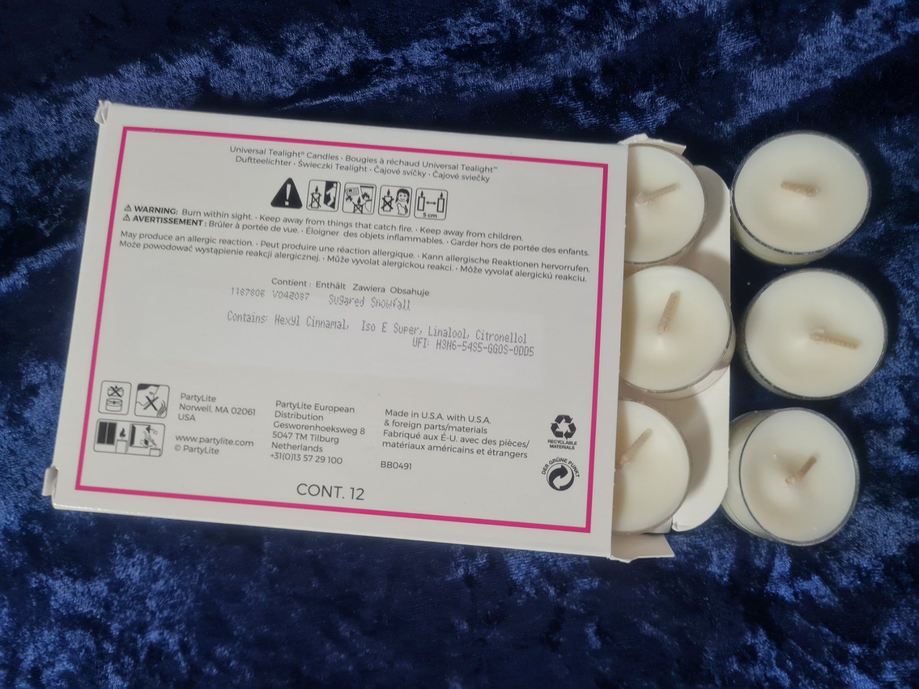 Partylite Bougies: PartyLite - 12 Teelichter Sugared Snowfall – Neuf avec emballage d'origine à Othmarsingen par Kleibai
