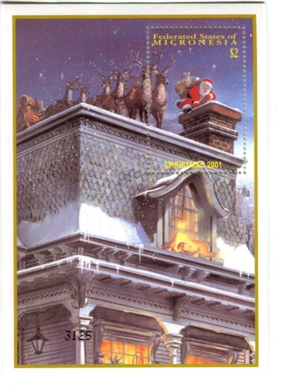 Tous les timbres: Block "Weihnachtsmann". Mikronesien. – Neuf avec emballage d'origine à Basel par Butsch5
