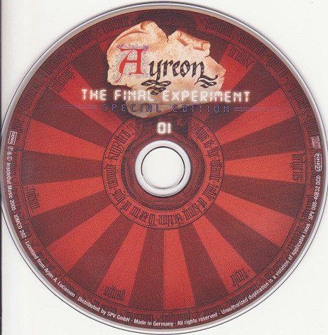 CD: Ayreon – The Final Experiment 2CD Special edition – Usato da Gingins venduto da Demonseed 2
