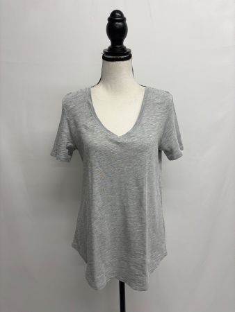 ATM Anthony Thomas Melillo T-Shirt Grau M V-Ausschnitt Slub