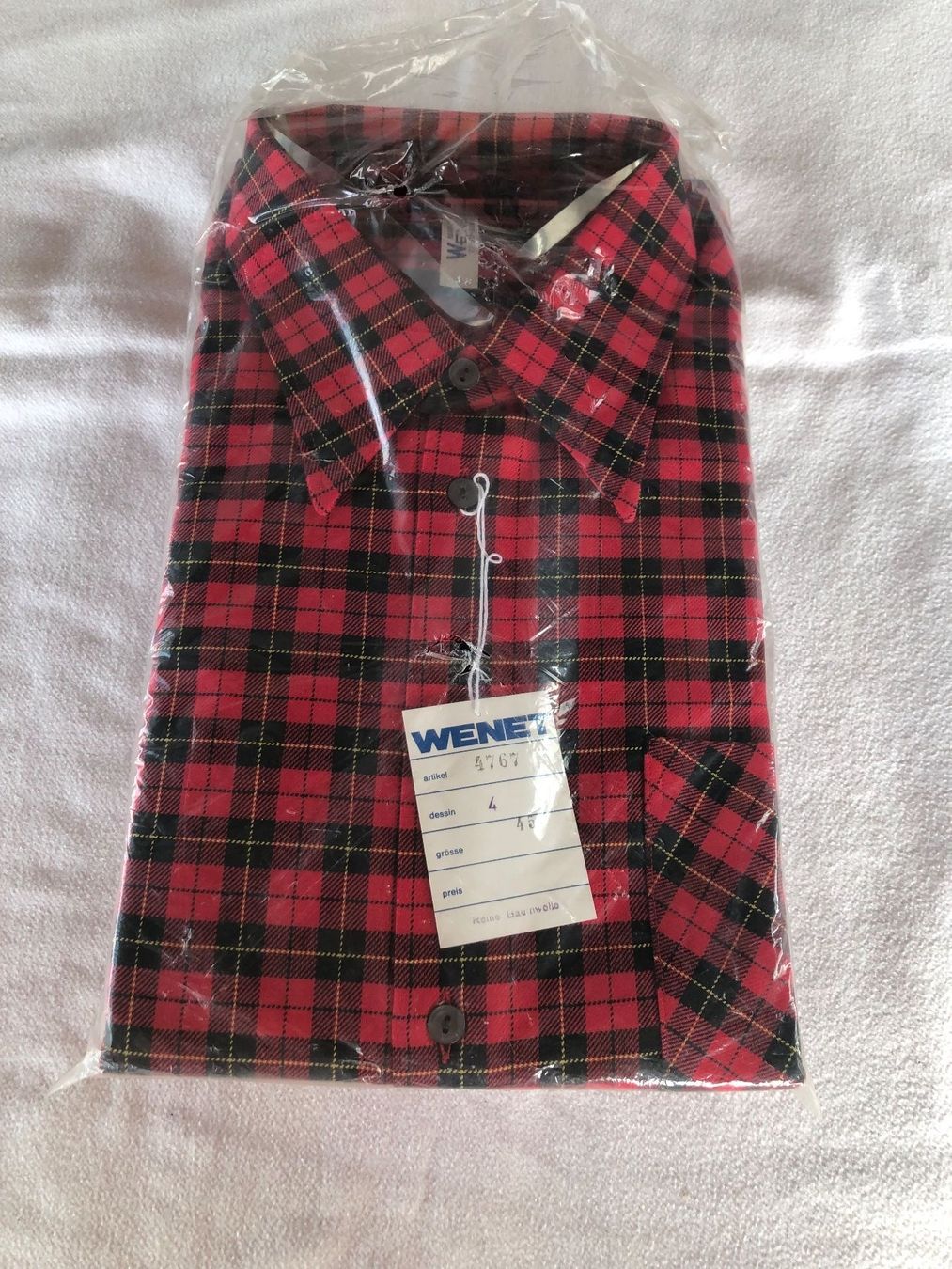 Camicie: Bauernhemd Wenet Gr.45 langarm rot/sz – Nuovo e nell'imballaggio originale da Schübelbach venduto da Dolly990_2
