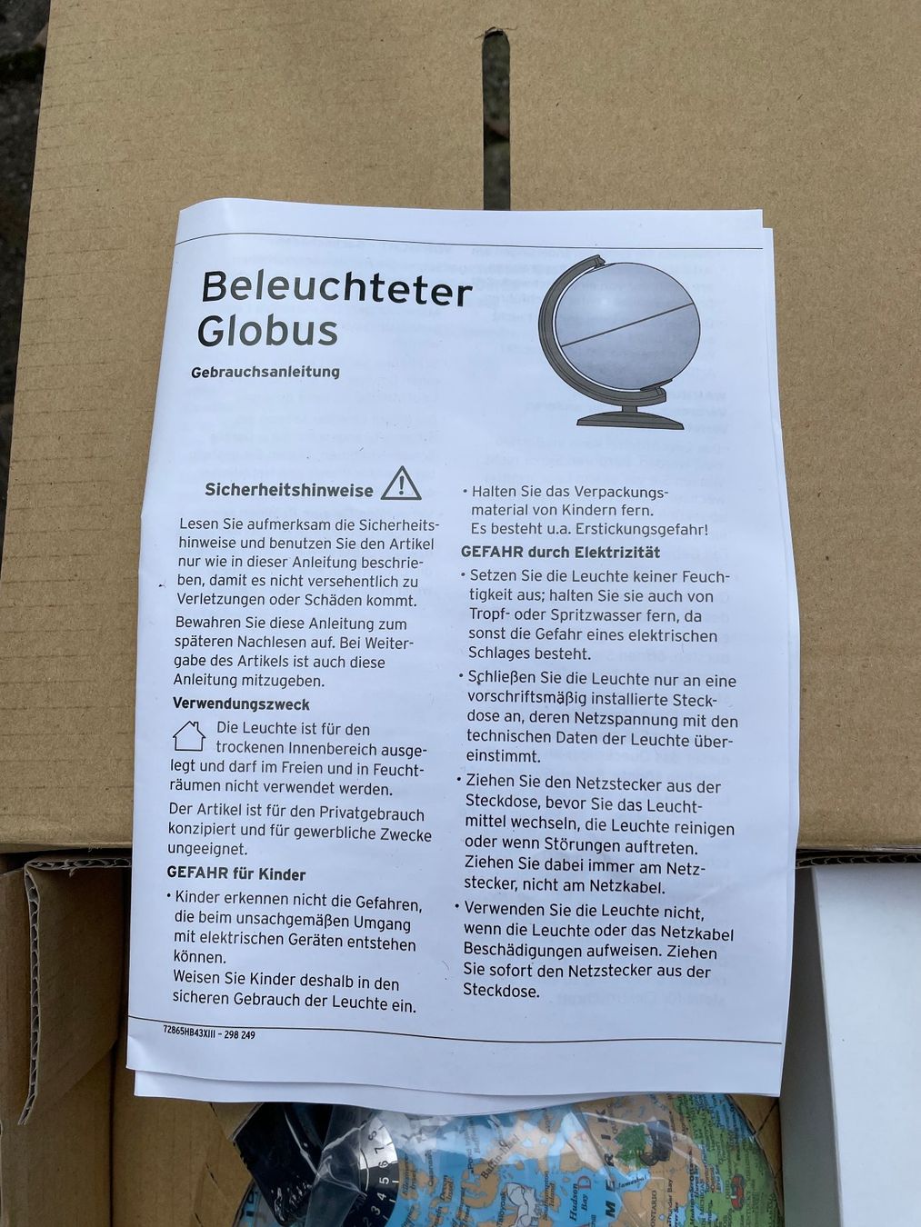 Altro in Decorazioni & Accessori: Kinder-Globus – Usato da Forch venduto da ESELSTEIN 1