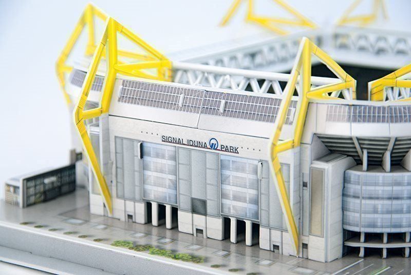 BVB Puzzle: BVB Borussia Dortmund Stadion 3D Puzzle – Nuovo e nell'imballaggio originale da Wil SG venduto da Football-Legends 2