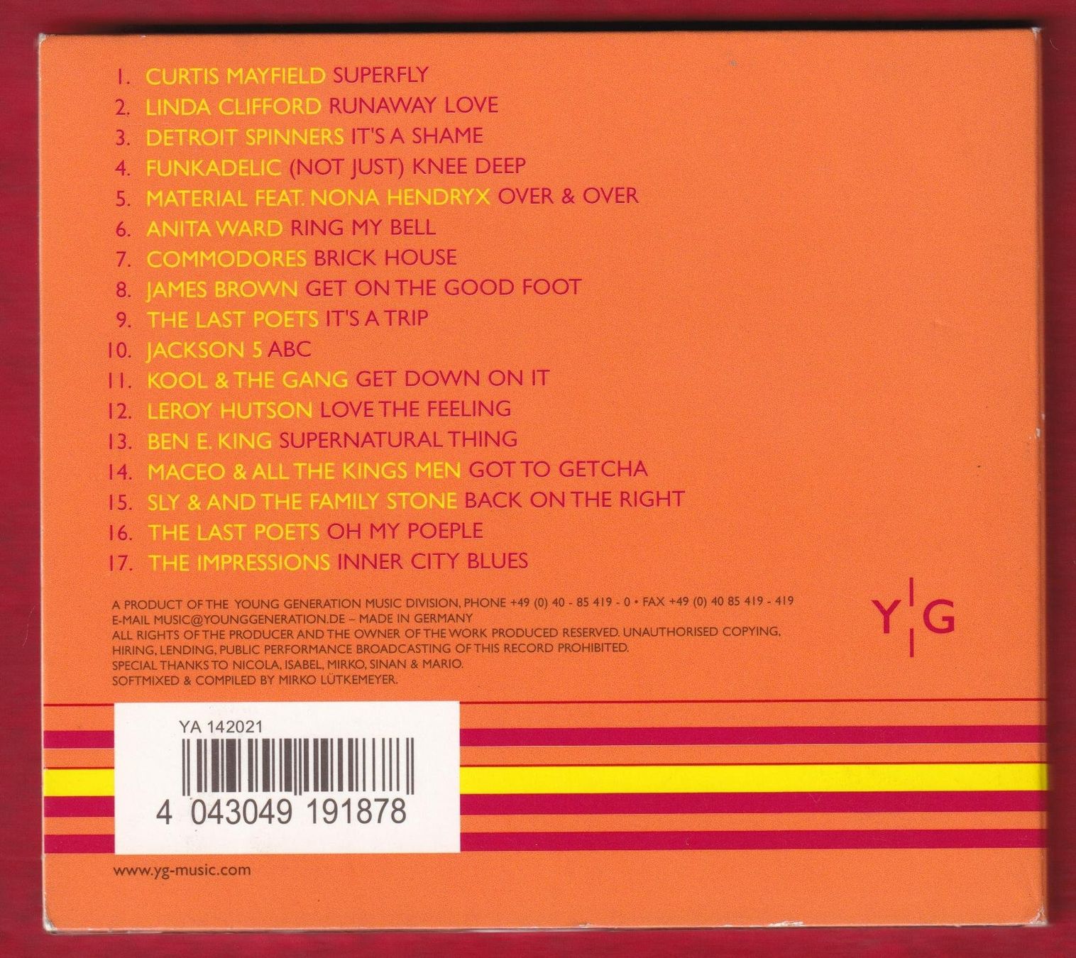 CD: YG - Freely Funk (Sampler) (CD) – Usato da Zürich venduto da Pfluftl2000 1