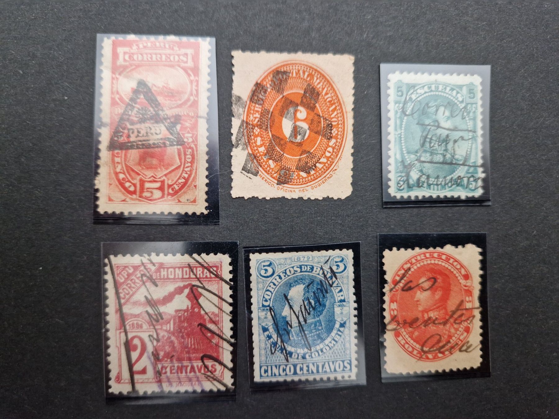 Alle Briefmarken: Briefmarken Südamerika mit Sonderstempelung – Gebraucht aus Oberglatt ZH von Pacos2000