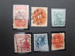 Briefmarken Südamerika mit Sonderstempelung
