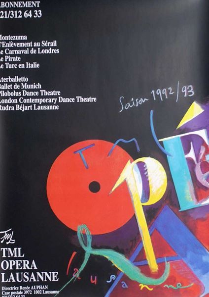 Foto & Immagini: Saison 1992/93, Opéra Lausanne – Nuovo (secondo la descrizione) da Bern venduto da Vintage-Art-Poster