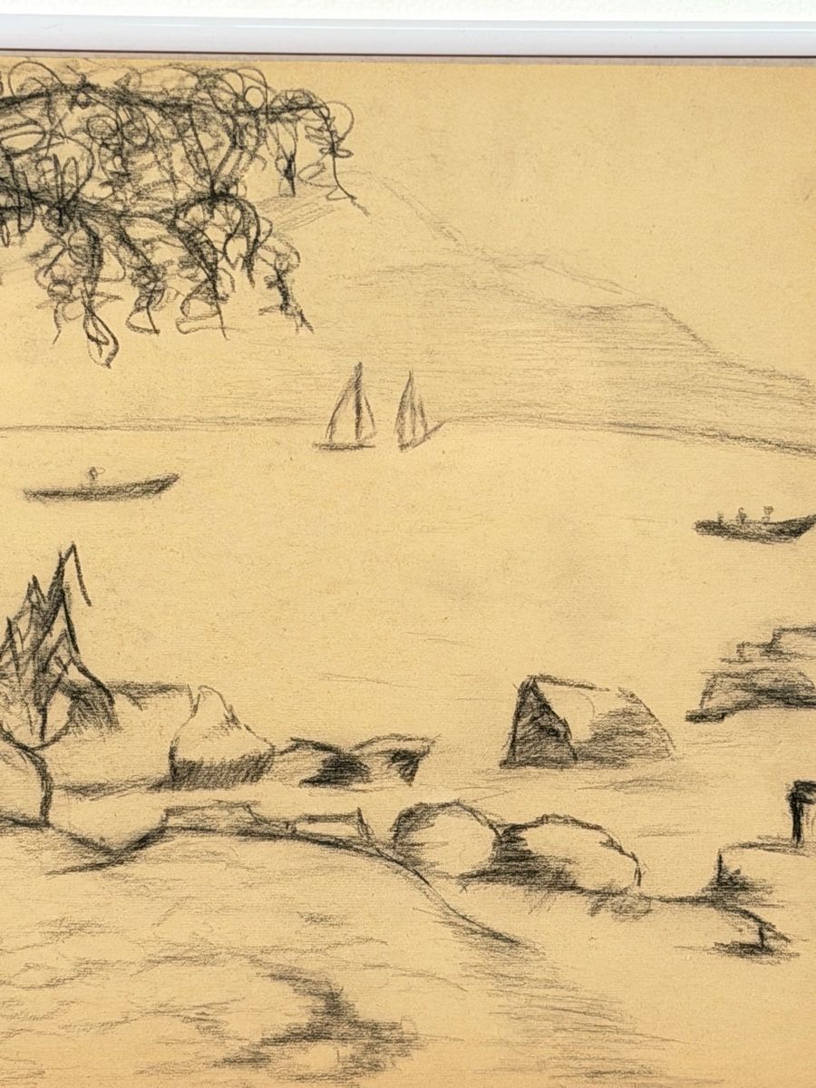 Dipinti: Framed Charcoal signed Drawing - Perfect Autumn Decor – Usato da Lausanne venduto da artnouveau05 2