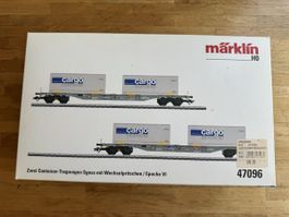 Märklin 47096 H0 SBB Containertragwagen-Set