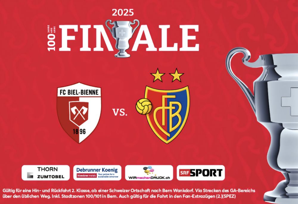 FC Biel-Bienne vs FC Basel Cup Final Ticket - Bern 2025 | Kaufen auf ...