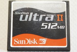 512MB Sandisk Compact Flash Card