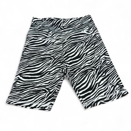 Hollister black and white zebra print bikershorts