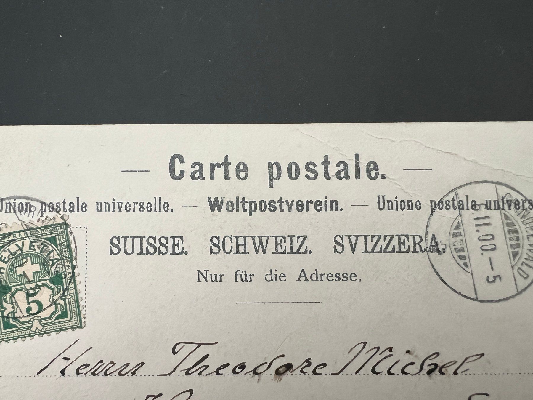 Cartoline postali: AK 1900 Grindelwald  (G1371) – Usato da Hinwil venduto da Sidi4 1
