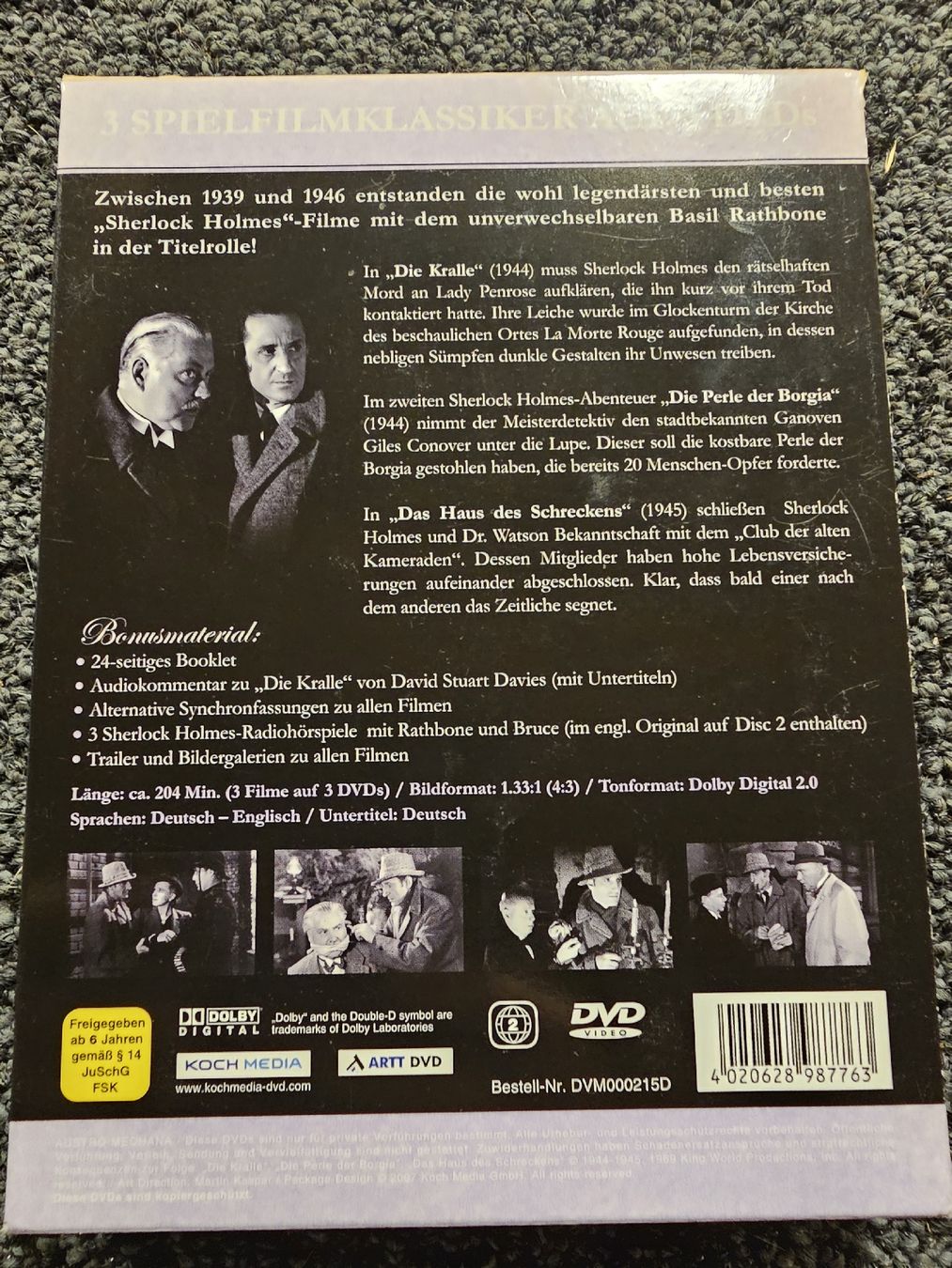 Tous les DVDs: DVD Sherlock Holmes Collection Teil 3 – D'occasion à Ruswil par jan_bxl5 1