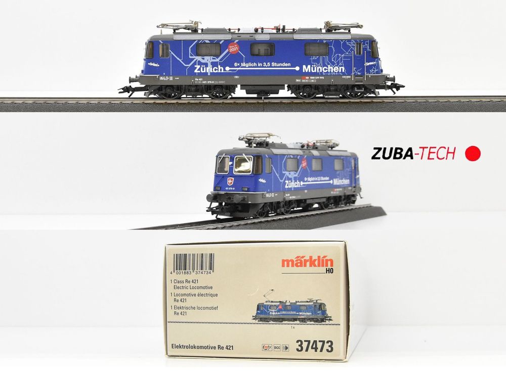 Märklin 37473 E-Lok Re 421 SBB H0 WS Digital mit OVP (Gebraucht) in St ...