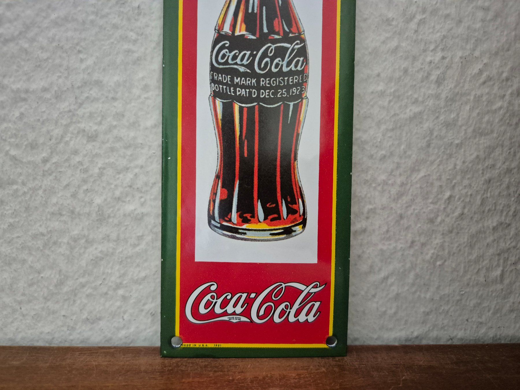 Coca-Cola Insegne: Emailschild Coca Cola Flasche Logo Kneipe Bar Emaille Schild – Nuovo (secondo la descrizione) da Schaffhausen venduto da pfanis09 2