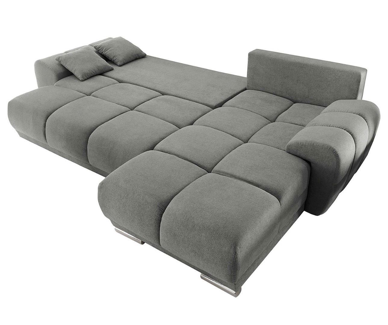 Divani: Ecksofa Grau Stoff mit 6 Kissen – Usato da St. Gallen venduto da ste_qx9l 1