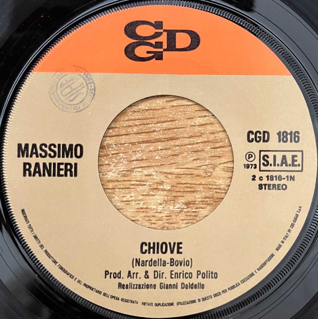 Schallplatten: MASSIMO RANIERI - CHIOVE / REGINELLA – Gebraucht aus Bussigny von vinyl-pas-cher 2