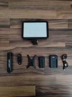 K&F Concept LED Videoleuchte dimmbar mit Akku & Stativ