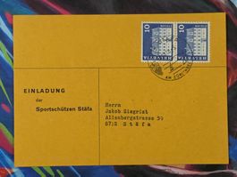 CL26 Carte Postale + Timbre Suisse 1970