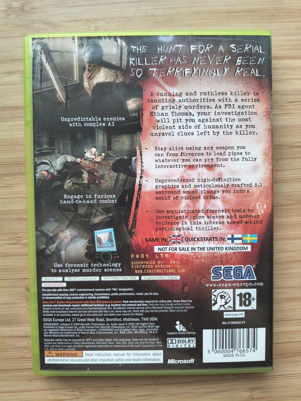Giochi: Condemned (XBox 360) – Usato da Riedholz venduto da ste_96cd 1