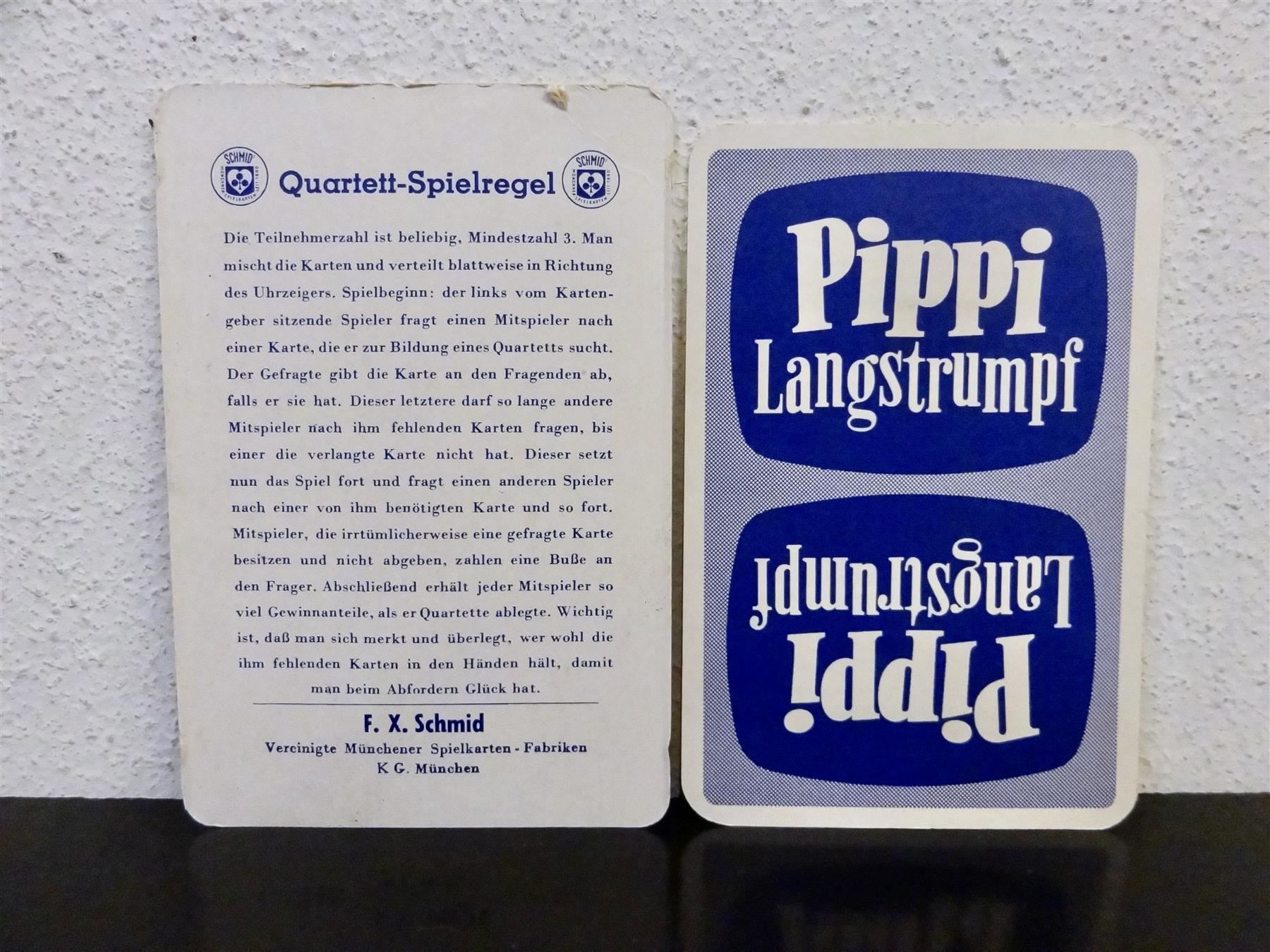 Ravensburger Giochi: schönes altes Quartett PIPPI LANGSTRUMPF – Usato da Kerzers venduto da wisaundso 2