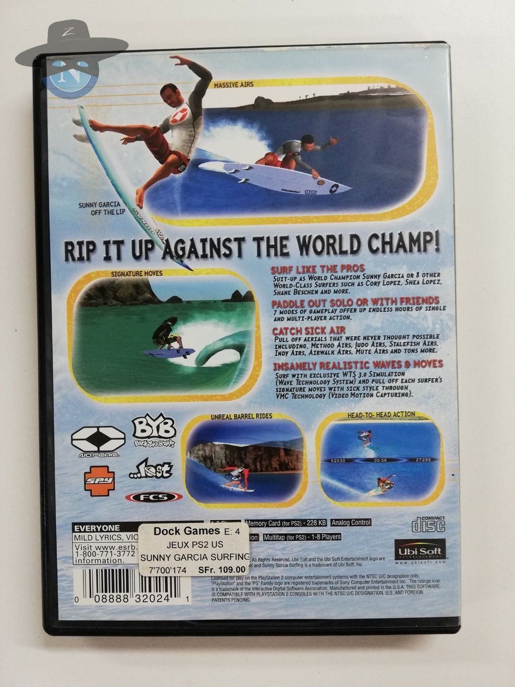 Sony Giochi: Sunny Garcia Surfing         / USA / PS2 – Usato da St. Gallen venduto da zorro_dc 1
