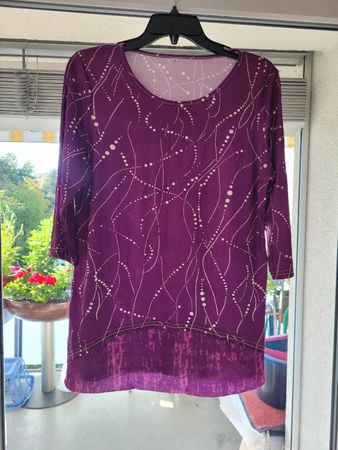 Elegantes Damen Shirt Gr. M - Herbstfarben