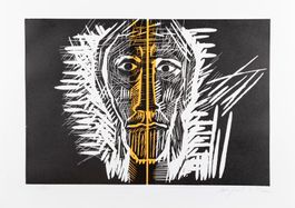 Mimmo Paladino (1948), signed linocut / linogravure
