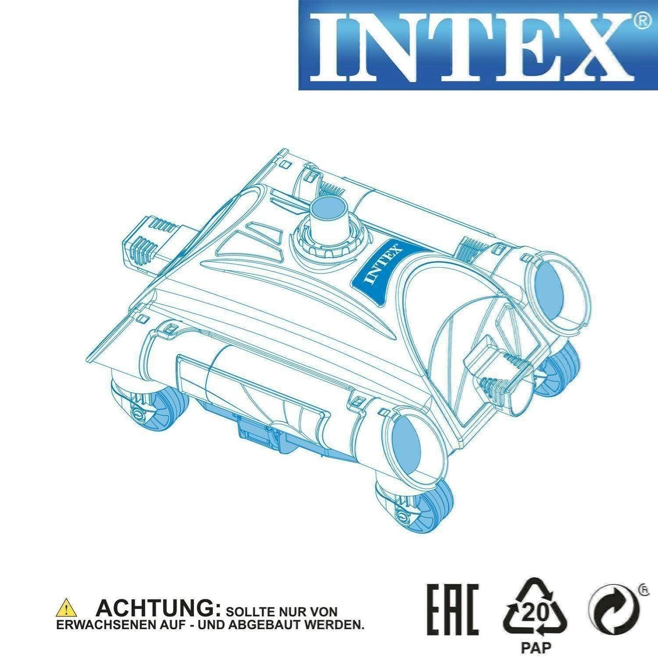 Dolphin Accessori per Piscine: Intex Pool Cleaner Bodenreiniger – Nuovo e nell'imballaggio originale da Bottighofen venduto da zaap 3