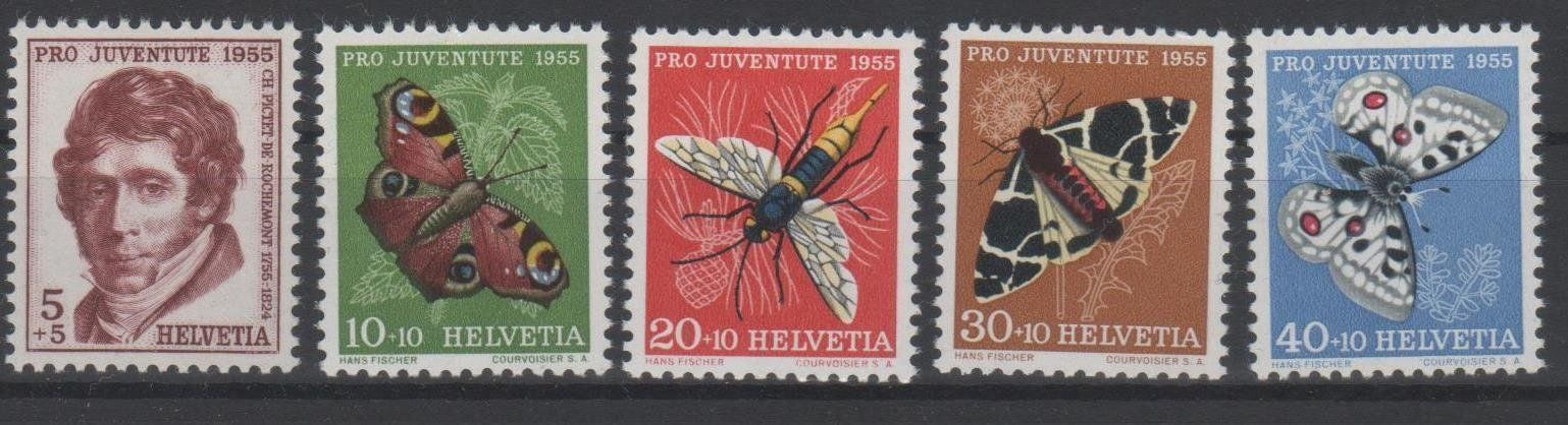 Tutti i francobolli: Pro Juventute Satz 1955 ** K: 10.00 CHF – Nuovo (secondo la descrizione) da Remetschwil venduto da Hofiii