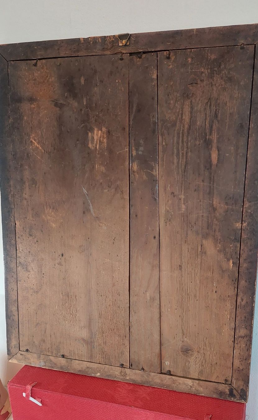 Foto & Immagini: Antikes Marienbild im altem Holzrahmen, – Usato da Ipsach venduto da jpbo 6