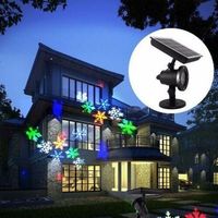 Solar Weihnachten LED Schneeflocke licht