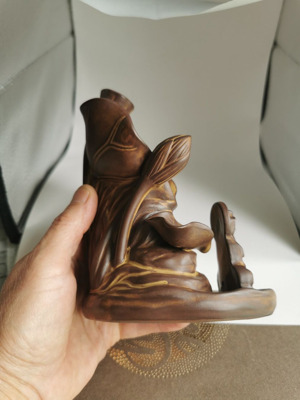 Tutte le decorazioni: Buddha Räuchergefäss Lotus, mit Wasserfall-Rauch – Nuovo e nell'imballaggio originale da Oberglatt ZH venduto da JulFul 5
