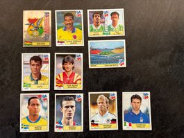 Lot de 10 images Panini USA 94 foot World Cup